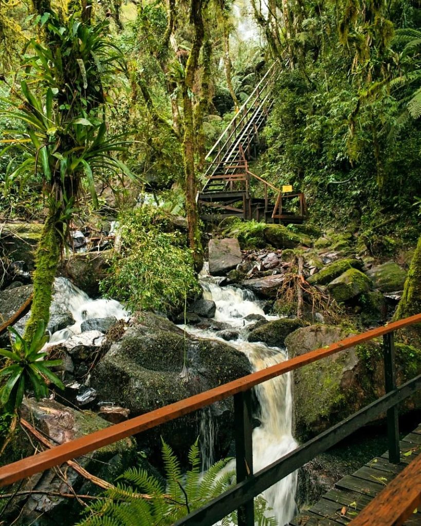 Parque das 8 Cachoeiras, escadaria